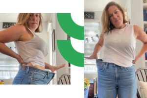 joggo user gina shows off weight loss after running consistently