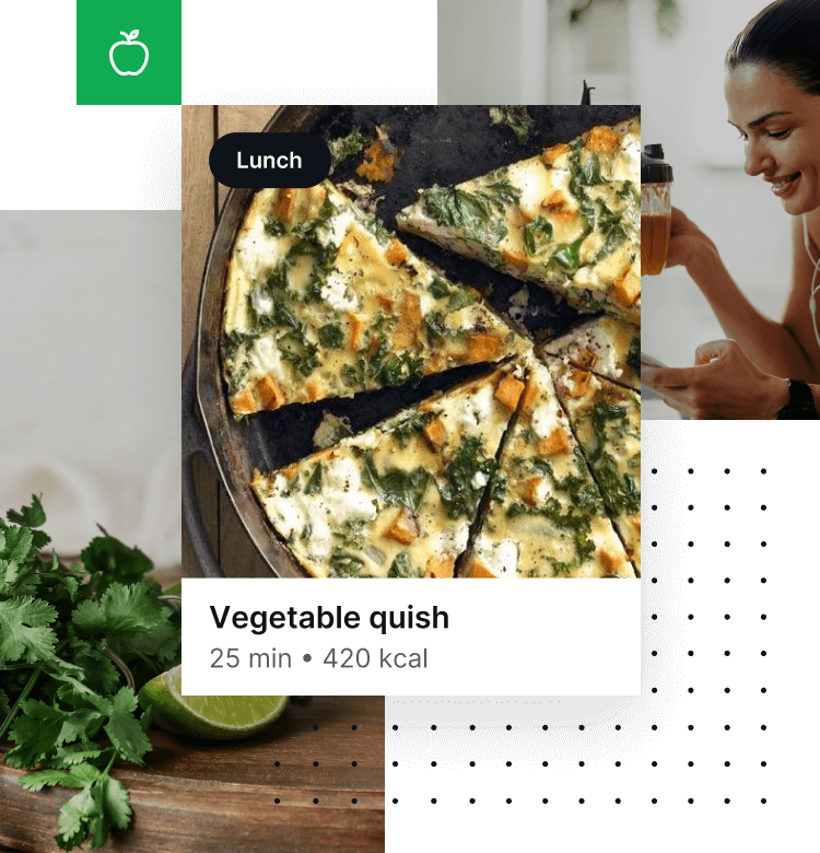 recette de quiche de l'application de running Joggo